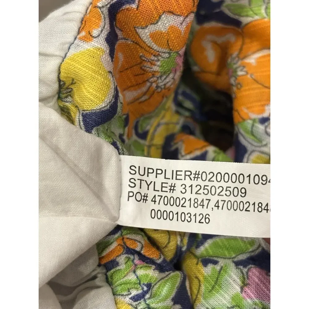 Ralph Lauren Girls Floral Gauzy Tiered Ruffled Maxi Dress Spaghetti Straps 6X